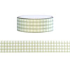 Strawberry Jam Green Gingham washi (15mm)