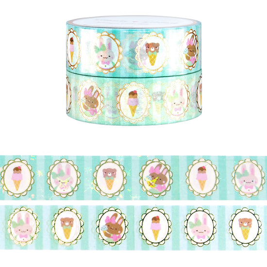 What's the Scoop Portraits set of 2 washi (15mm + light gold foil)