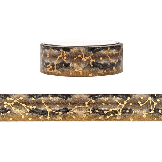 Jerica's Constellation washi (15mm + rose gold foil) - Restock