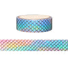 Mermaid Magic Mermaid Tail washi (15mm + light gold foil / bubble overlay)