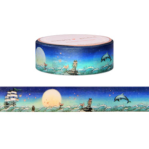 Sea Siren Seafarer washi (15mm + rose gold foil)