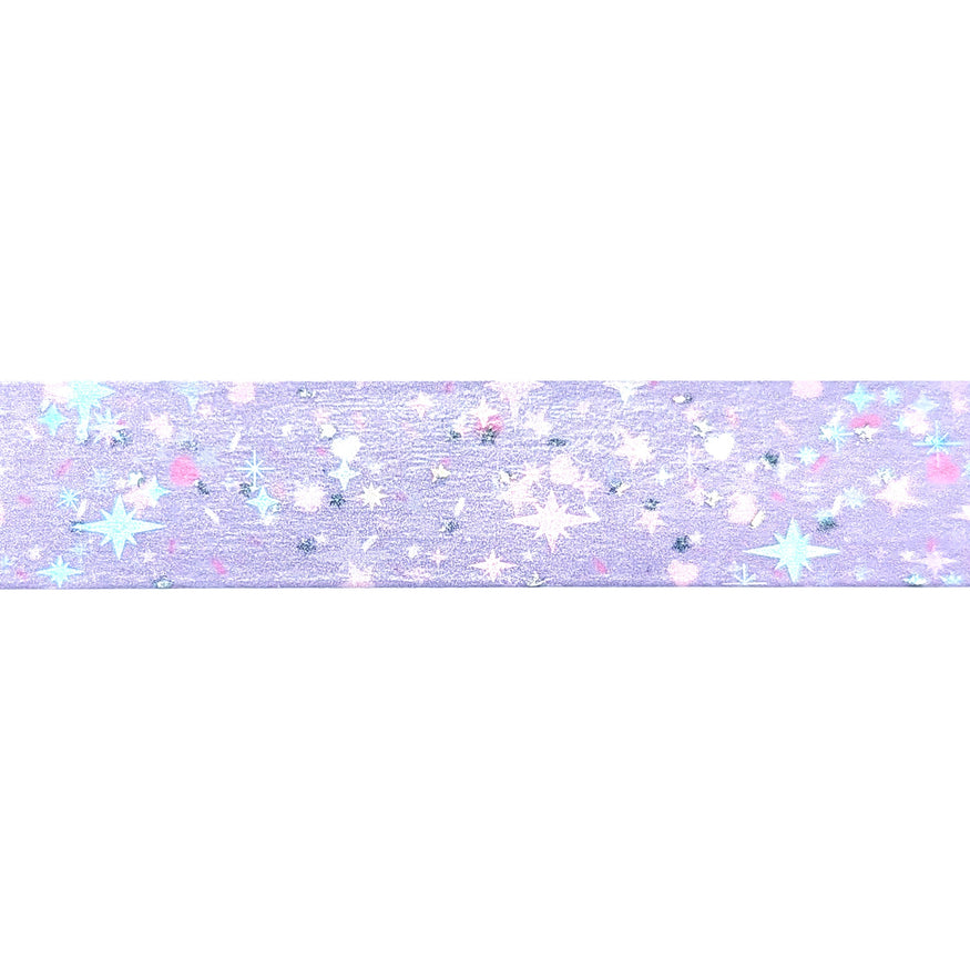 Purple Birthday Confetti washi (15mm + silver holographic bubble foil ...