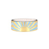 Here Comes the Sun Turquoise Sunset washi (15mm + light gold foil)