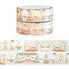 Wedding Landscape washi set of 2 (15mm + light gold foil)