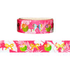 Beautiful Bali Coconut Palm washi (15mm + light gold holographic foil / star overlay)