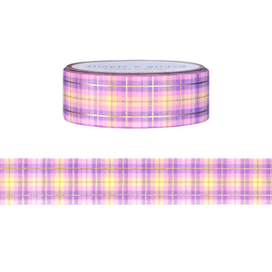New Zealand Plaid washi (15mm + rose gold foil)