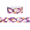 Moon Festival 3.0 Floral & Cloud washi (15mm + light gold foil)