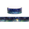 Fireflies Lilypond washi (15mm + light gold holographic foil)