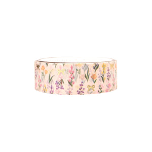 Berries & Wildflowers washi (15mm + light gold foil)