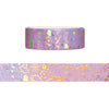 Halloween Paisley Spooky Purple washi (15mm + pink holographic foil)