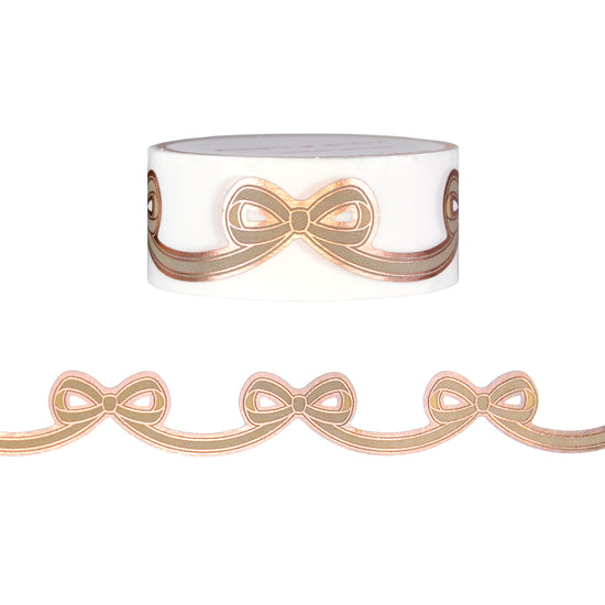Prairie Grass Diecut Bow (15mm + rose gold foil)