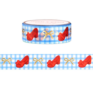 Magical Oz Ruby Slippers washi (15mm + light gold foil)