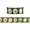 Evergreen Plaid Portraits washi (15mm + light gold foil)