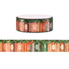Evergreen Bookshelf washi (15mm + light gold foil)