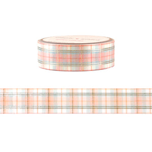 Give Thanks Plaid washi (15mm + light gold foil)