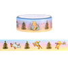 100 Acre Wood in Winter Festive Friends washi (15mm + light gold foil)