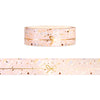 Pink Terrazzo 2.0 Simple Line Bow washi (15mm + light gold foil)