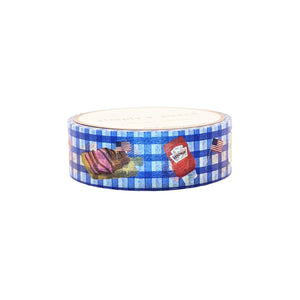 American Picnic Washi (15mm + silver holographic foil) (Item of the Week)