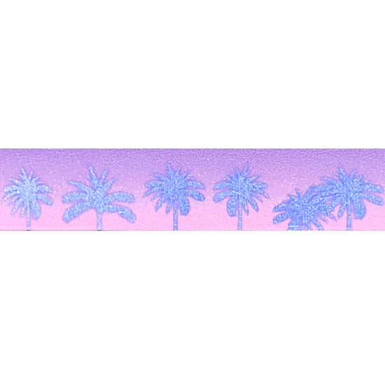 Purple Palms washi (15mm + light purple foil) - Restock