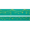 Emerald Twinkle Garland washi set (15/10mm + light gold holographic bubble foil)