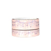 Starry Pink Twinkle Garland washi set (15/10mm + Aurora Pink foil / star overlay)