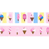 Ice Cream Dream washi set of 2  (15mm + iridescent glitter overlay)(Item of the Week)