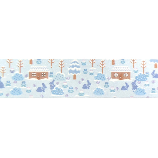 Winter cottage washi (20mm + silver foil)(Item of the Week)