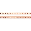 Neutral Hearts washi set of 2 (5mm + rose gold foil)
