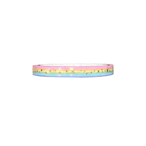 Love is Love Sparkle Rainbow washi (5mm + light gold foil / iridescent overlay) (Item of the Week)