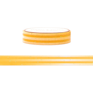 Summer Games Stripes washi (10mm + light gold foil)