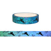 Sleeping Beauty Dragon washi (10mm + light gold foil / iridescent star overlay)