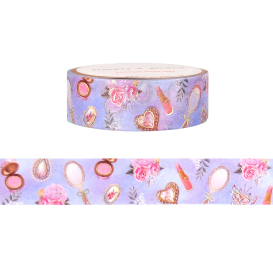 Rococo Vanity washi (15mm + satin gold foil)