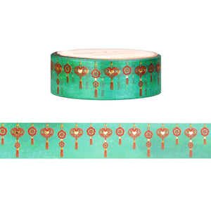 Dim Sum Darling Decorations washi (15mm + light gold foil)