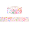 Craft Room Sew Cute Pattern washi (15mm + light gold foil)