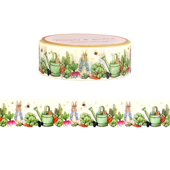 A Garden Tale Mischief washi (15mm + light gold foil)