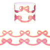 Bright Pink Diecut Bow set of 2 washi (15mm + light gold foil)