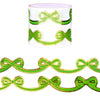 Lucky Green Diecut Bow set of 2 washi (15mm + light gold foil)