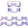 Lavender Diecut Bow set of 2 washi (15mm + light purple foil)
