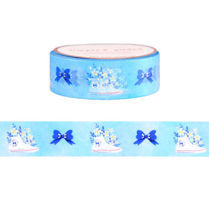 Daisies and Denim Cute Kicks washi (15mm + silver foil)
