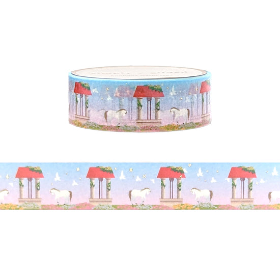 Snow White Wishing Well washi (15mm + light gold foil)