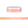 Pinky Peachy Ombre Bow Ruffle Diecut washi (15mm + light gold foil)