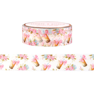 Bowba Pattern washi (15mm + satin gold foil)