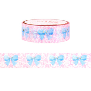 Bowba Lacy Bows washi (15mm + satin gold foil)