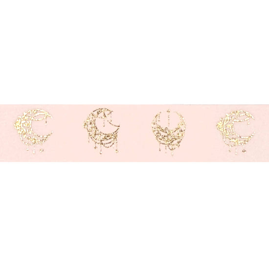Neutral Moon Drops washi (15mm + light gold foil)(Item of the Week)