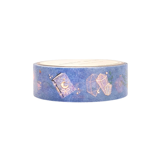 Witchy Vibes Purple-Pink washi (15mm + rose gold foil) (Item of the Week)