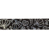 Midnight Black Pumpkin Paisley washi (15mm + silver holographic foil)(Item of the Week)