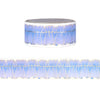 Periwinkle Double Ruffle Diecut washi (20mm + light gold foil)