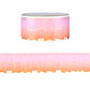 Pink Sunset Ombre Tall Ruffle Diecut washi (23mm + light gold foil)