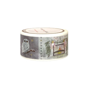 Winter Wonderland Stamps washi (25mm + light gold foil) - Restock