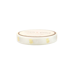 White Cheddar Washi (7.5mm + light gold foil) (Item of the Week)